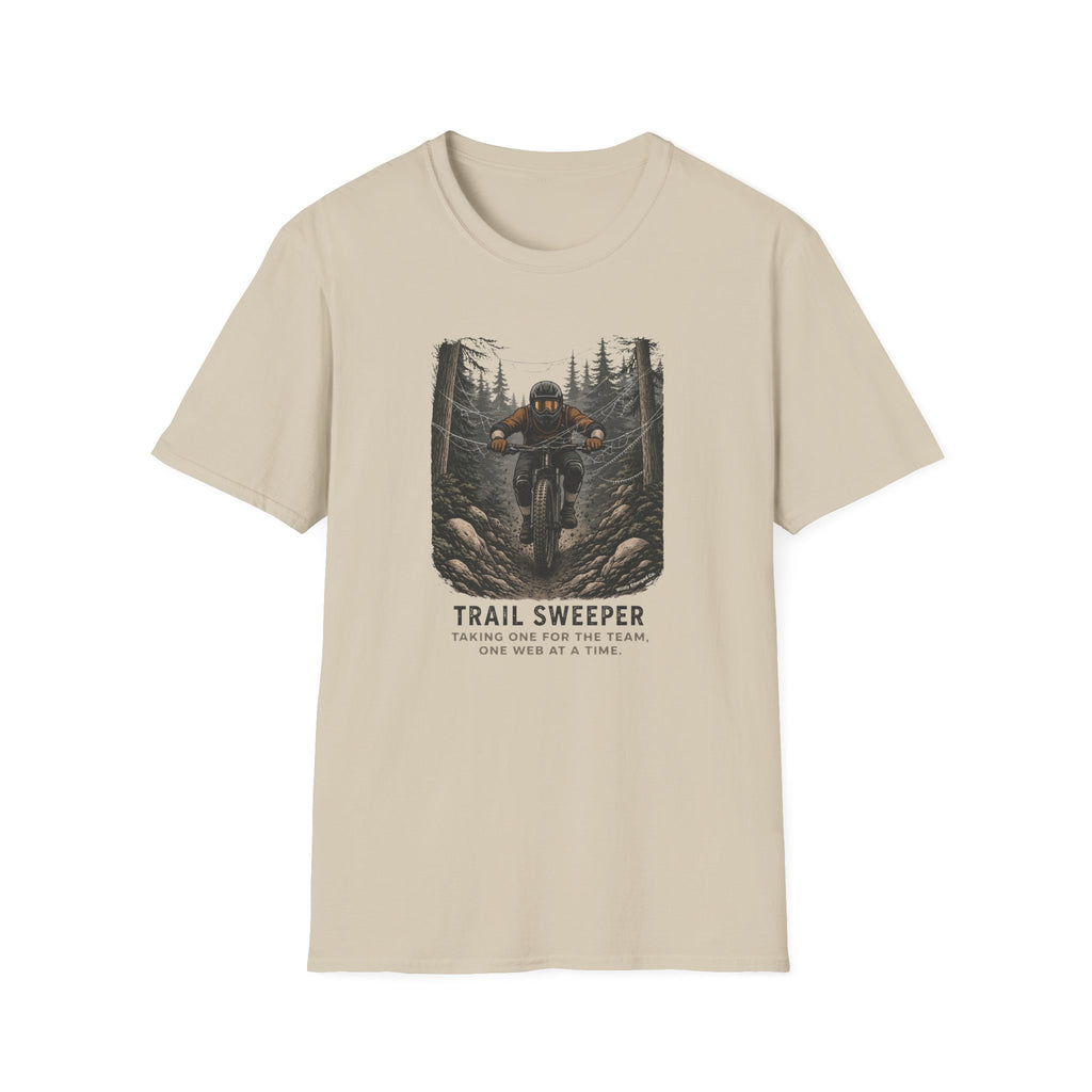 Trail Sweeper Mountain Biker Graphic Tee