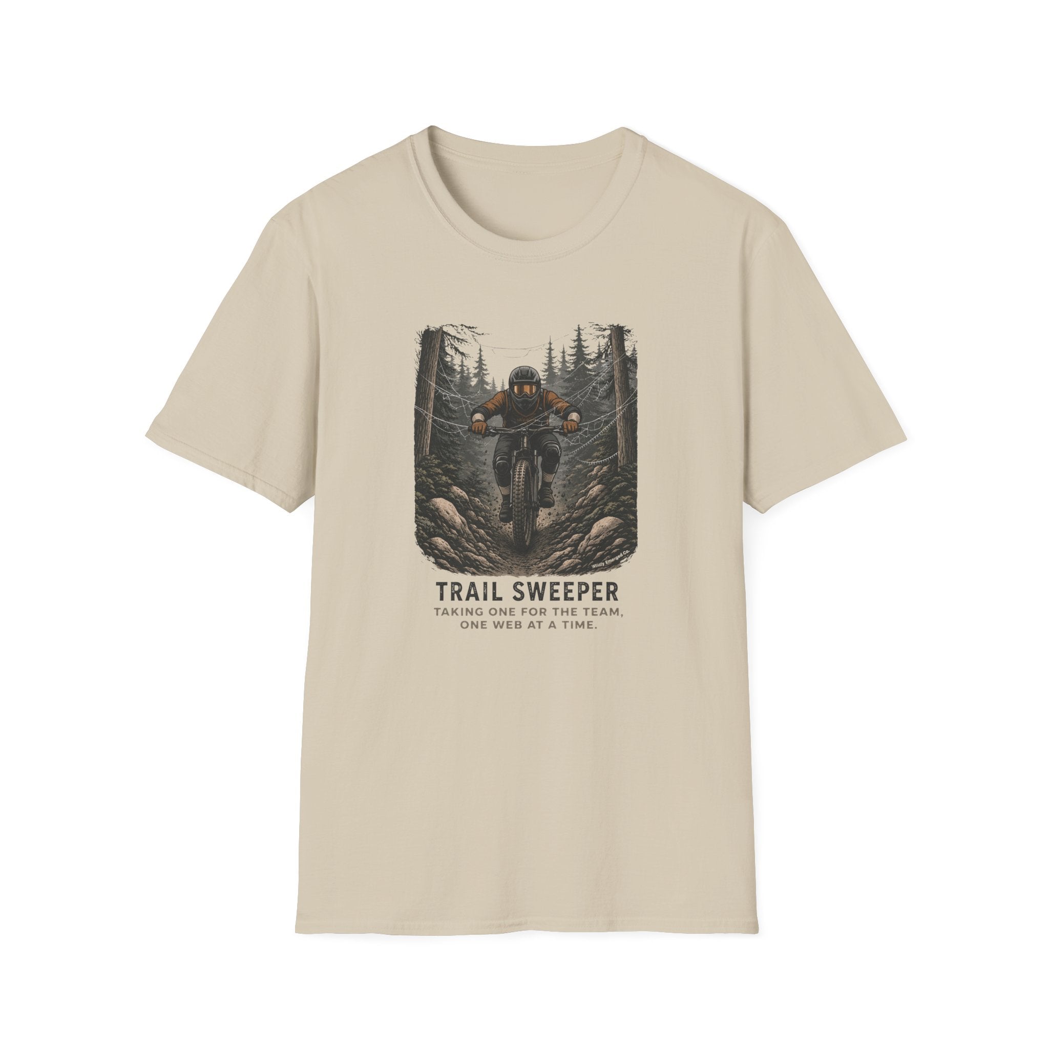 Trail Sweeper Mountain Biker Graphic Tee
