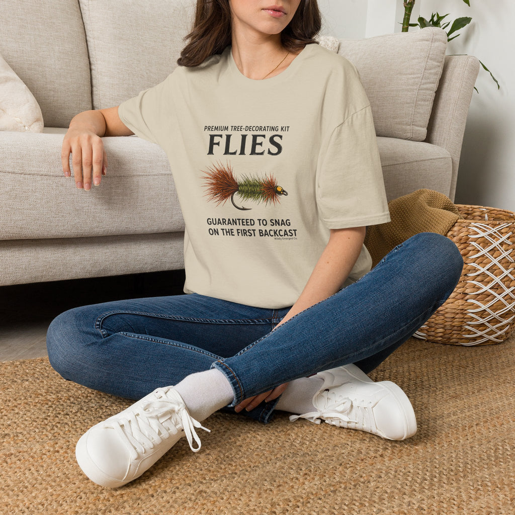 "Premium Tree-Decorating Kit: Flies" Funny Fishing Fly Shirt