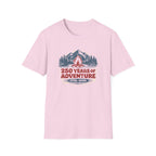 250 Years of Adventure — 1776–2026 Patriotic Outdoor Campfire Tee