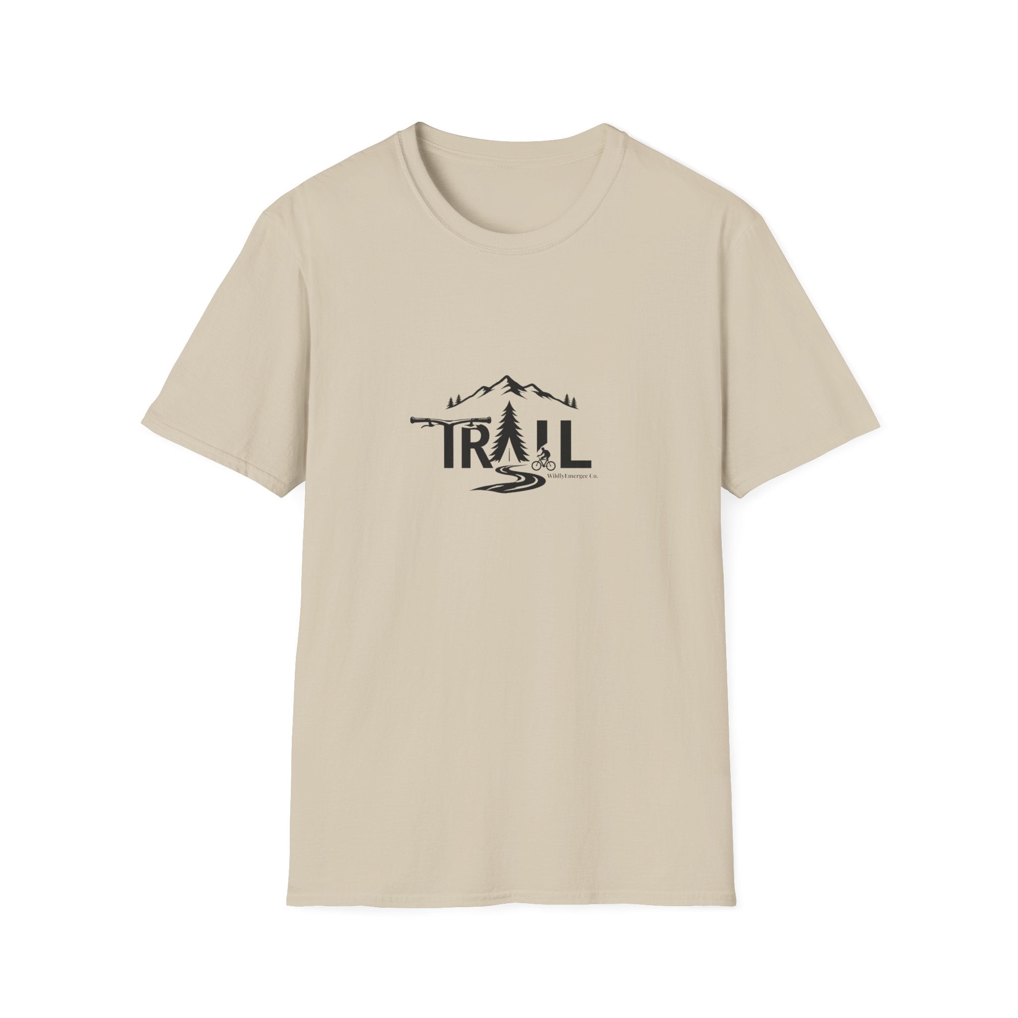 Trail Graphic T-Shirt — Mountain & Pine Tree Hiking Design