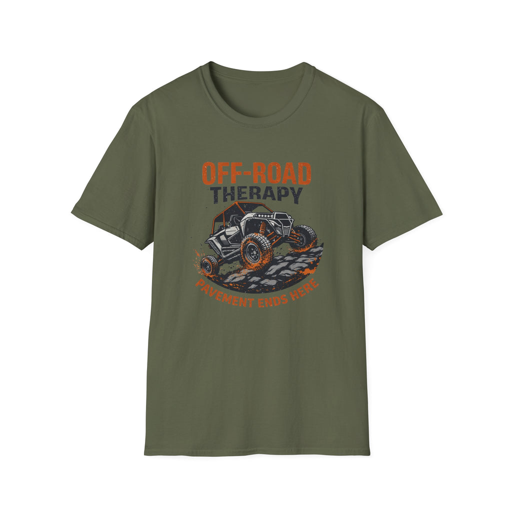 Off-Road Therapy — "Pavement Ends Here" ATV/UTV Graphic Tee