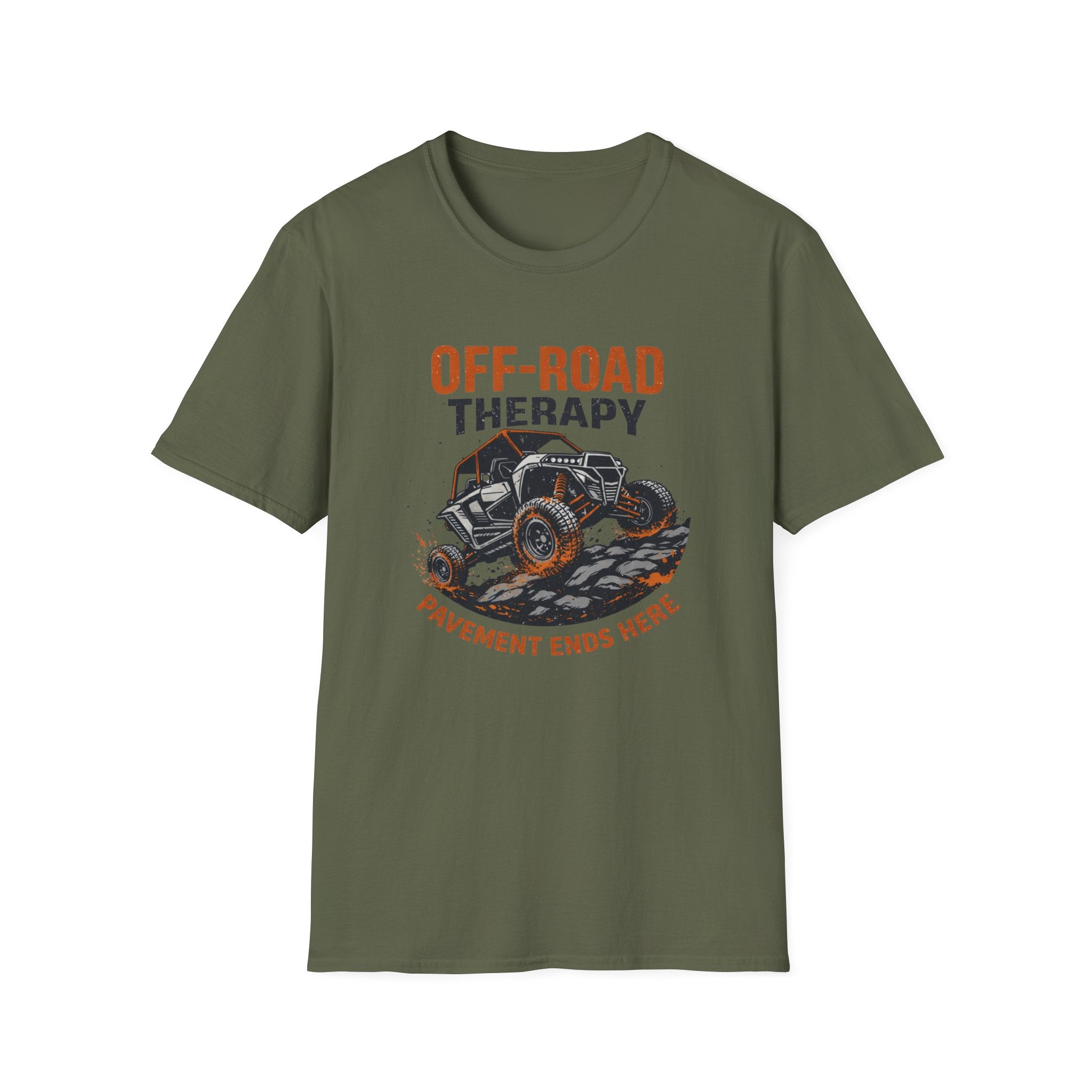 Off-Road Therapy — "Pavement Ends Here" ATV/UTV Graphic Tee