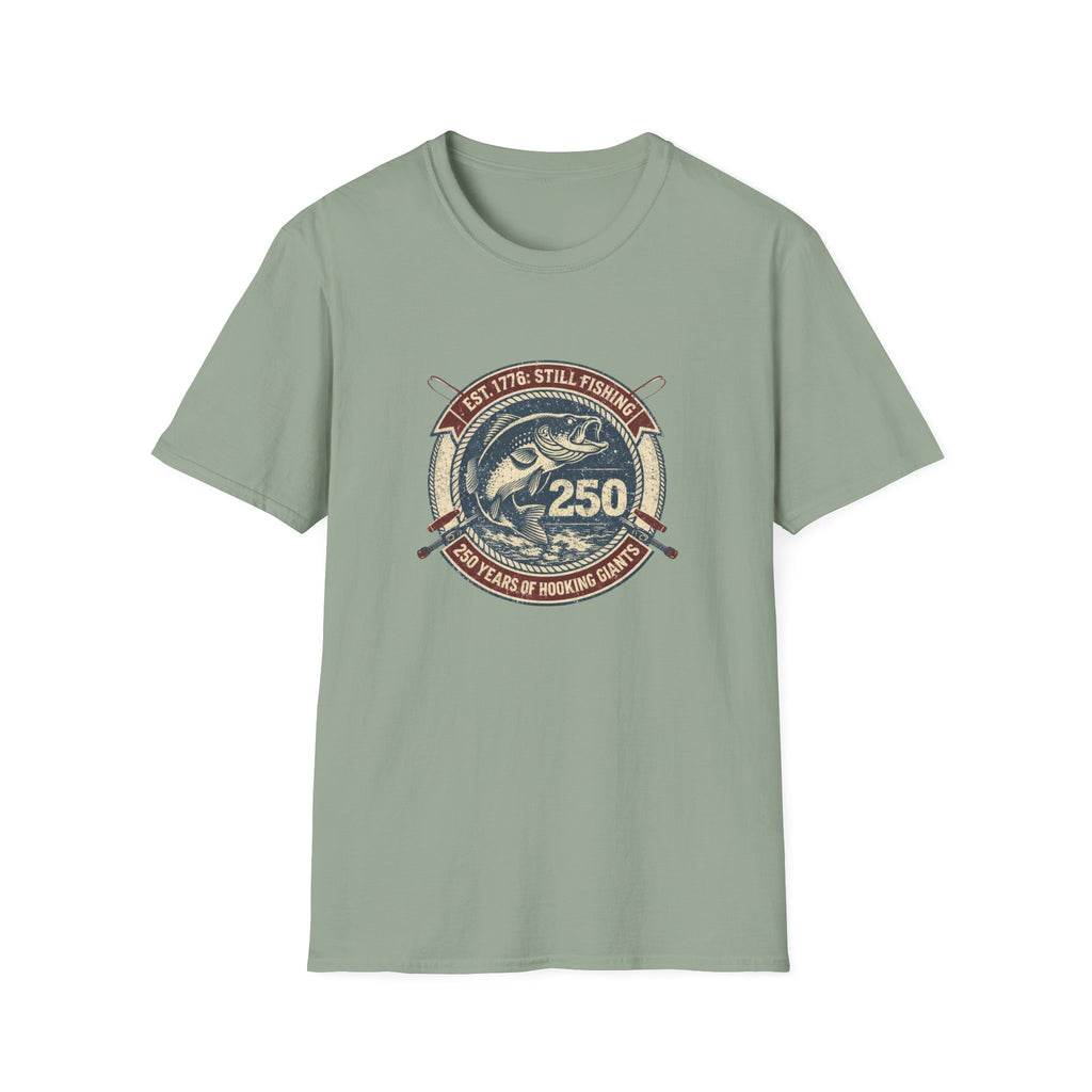 Fishing 250th Anniversary — "Est. 1776: Still Fishing" Retro Bass Tee
