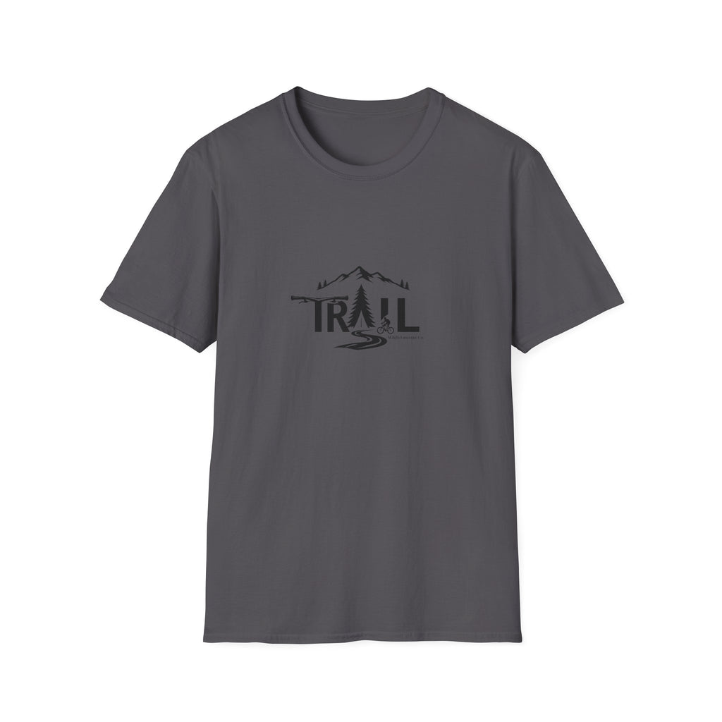 Trail Graphic T-Shirt — Mountain & Pine Tree Hiking Design