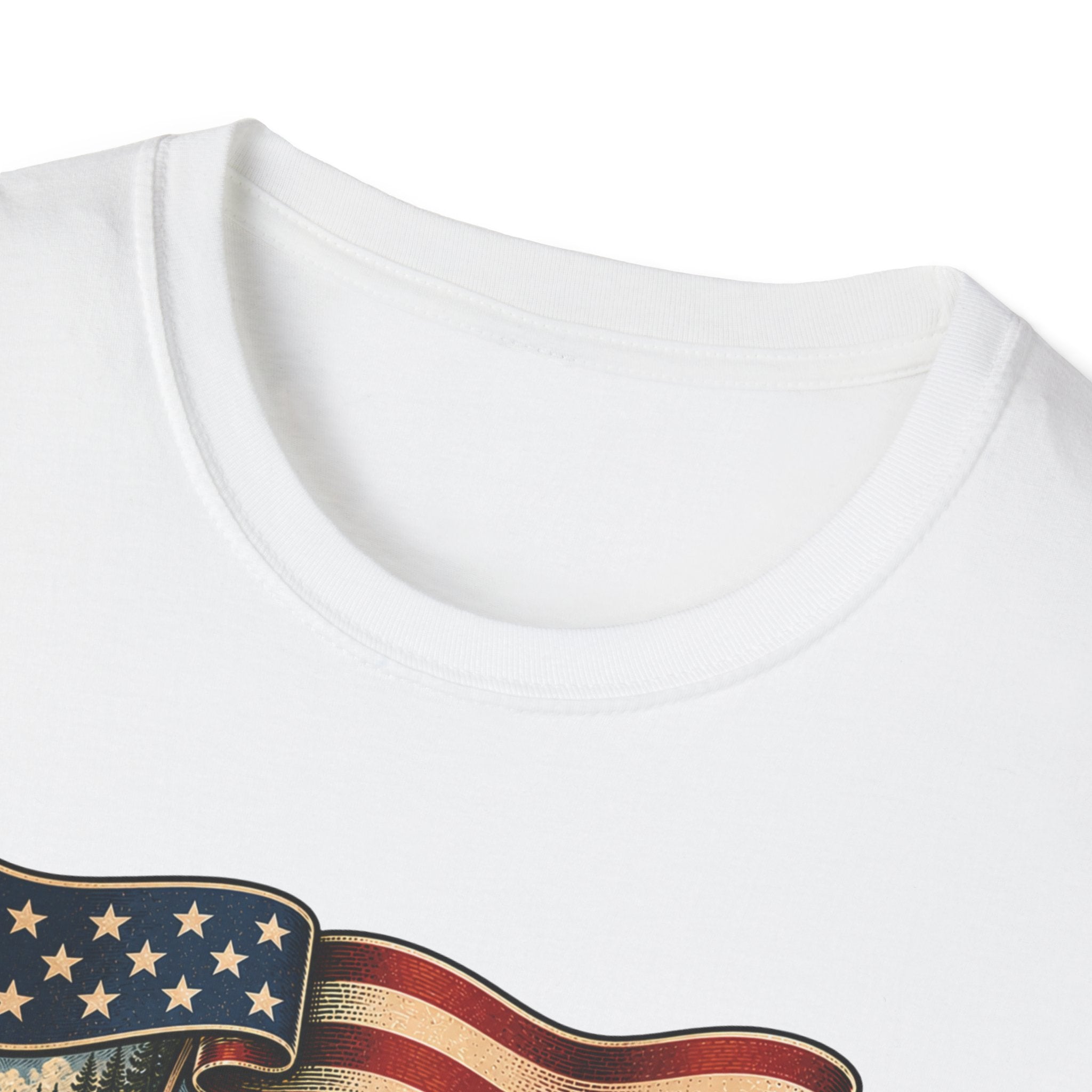See the USA — Vintage American Flag Scenic Travel Tee