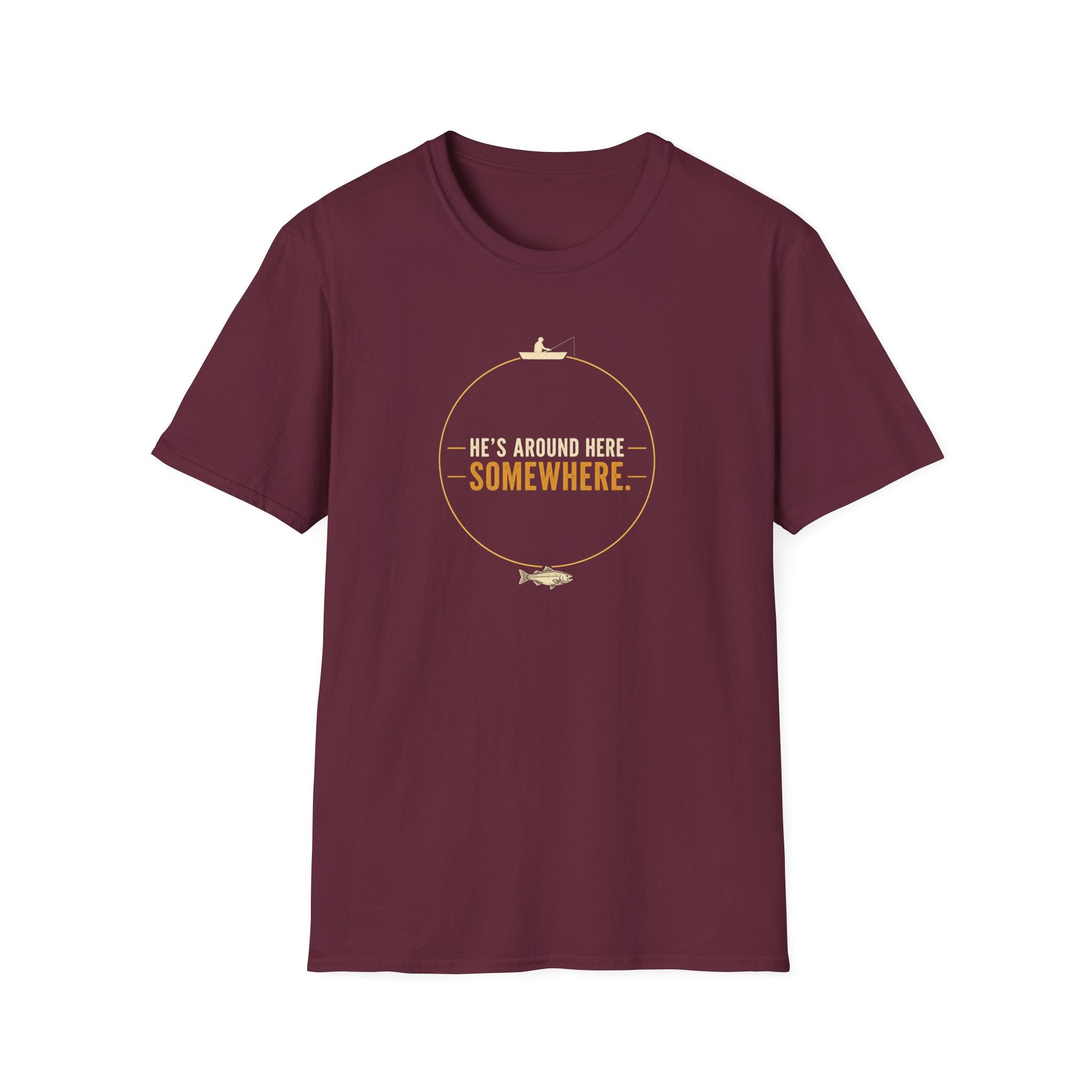 Travel Vibes – “He’s Around Here Somewhere” Adventure Tee