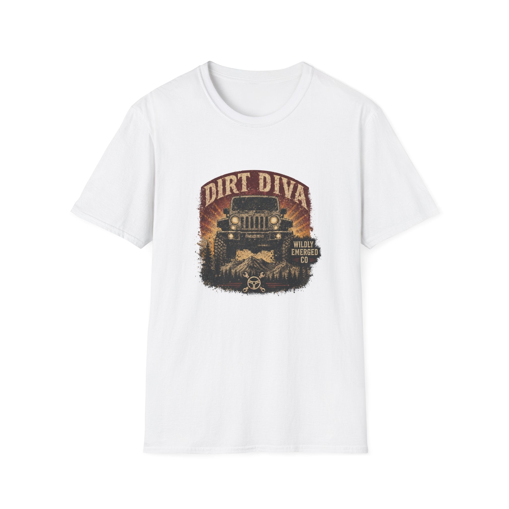 Dirt Diva Jeep — Off‑Road Women's Adventure Tee