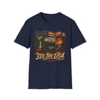 See the USA — Vintage American Flag Scenic Travel Tee