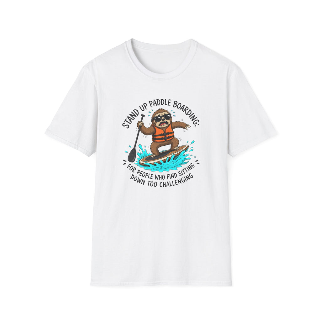 Sloth Paddle Board — "Stand Up Paddle Boarding" Casual Tee