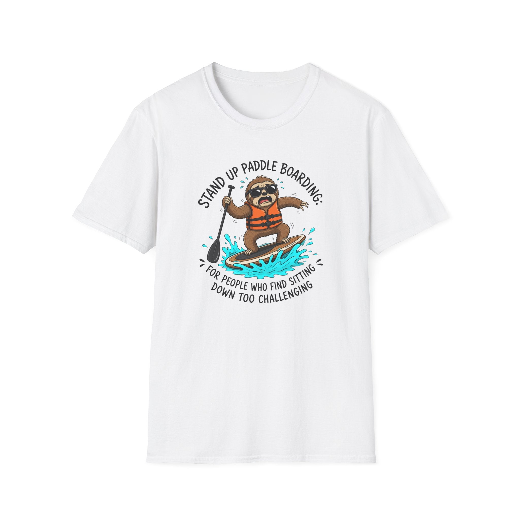 Sloth Paddle Board — "Stand Up Paddle Boarding" Casual Tee