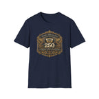 Vintage Jeep 250 Emblem — Quarter-Millennium Off-Road Anniversary Tee