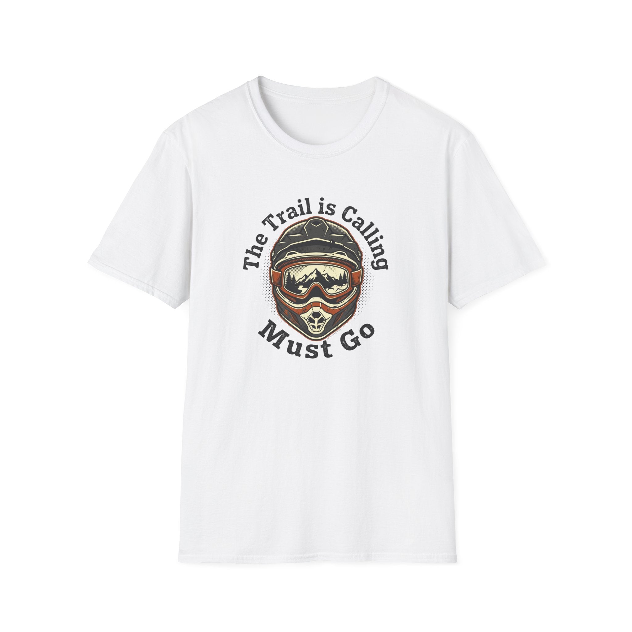 'The Trail Is Calling, Must Go' Vintage Mountain Helmet Tee