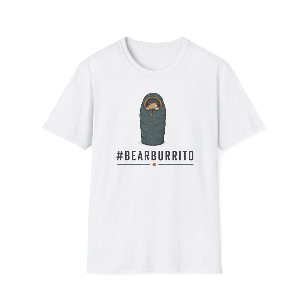 Bear Burrito T-Shirt — Cute Sleeping Bear Swaddle Graphic Tee