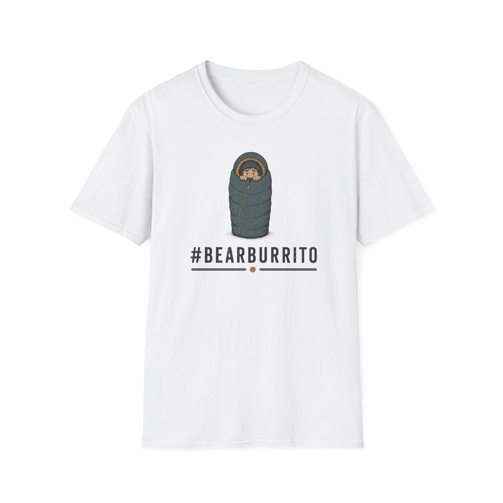 Bear Burrito T-Shirt — Cute Sleeping Bear Swaddle Graphic Tee