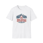 250 Years of Adventure — 1776–2026 Patriotic Outdoor Campfire Tee