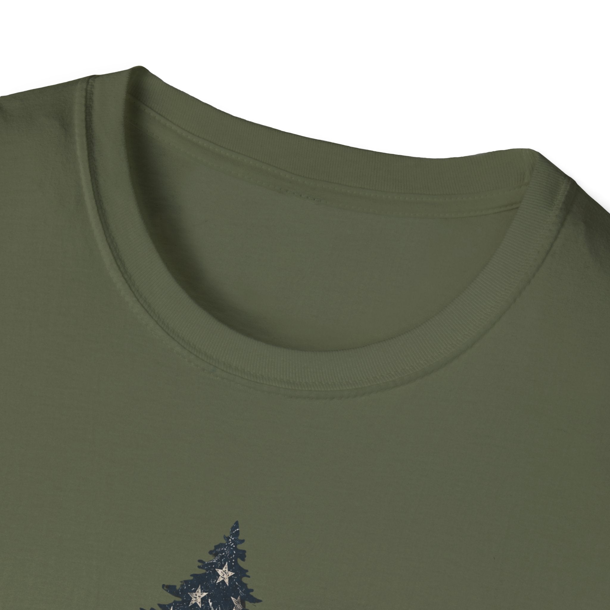 American Flag Pine Tree — "National Adventure" Patriotic Graphic Tee