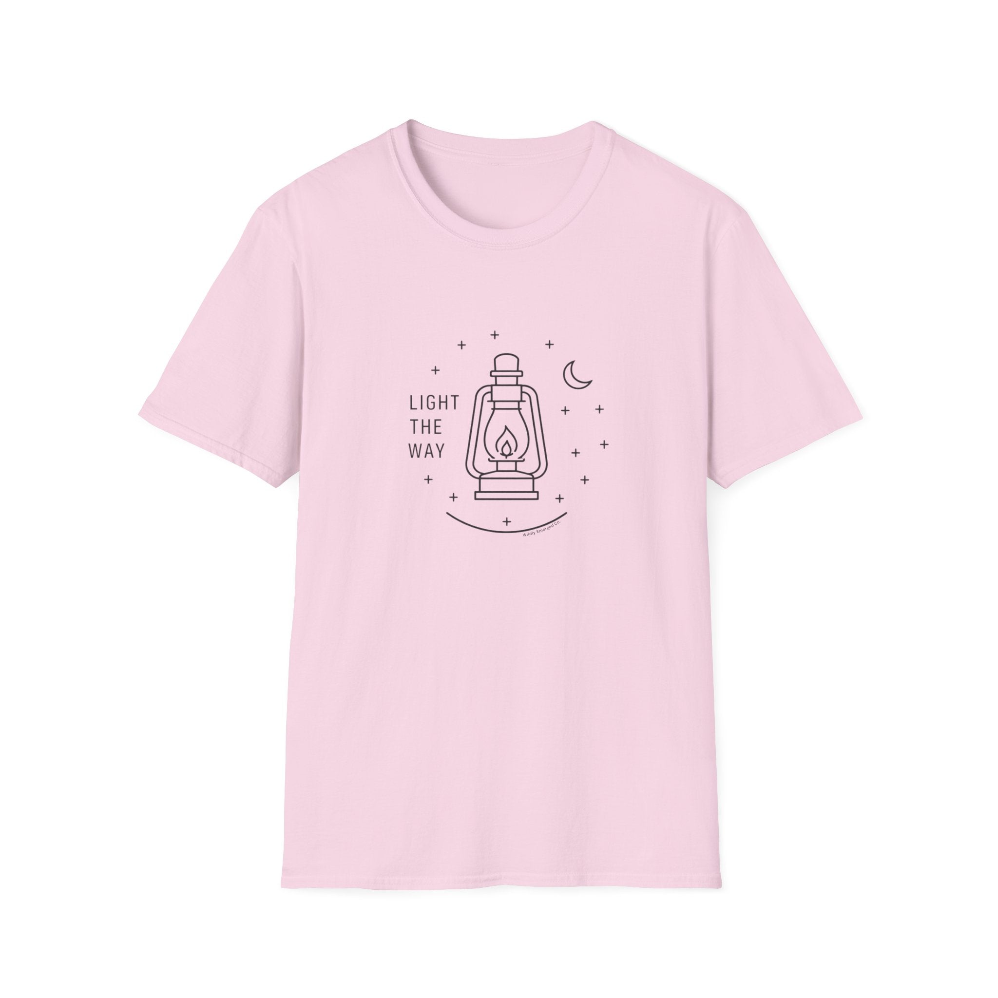 Lantern Graphic — “Light The Way” Minimal Tee