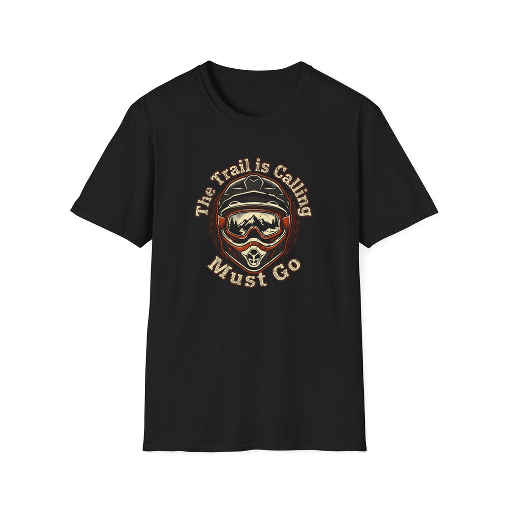 'The Trail Is Calling, Must Go' Vintage Mountain Helmet Tee
