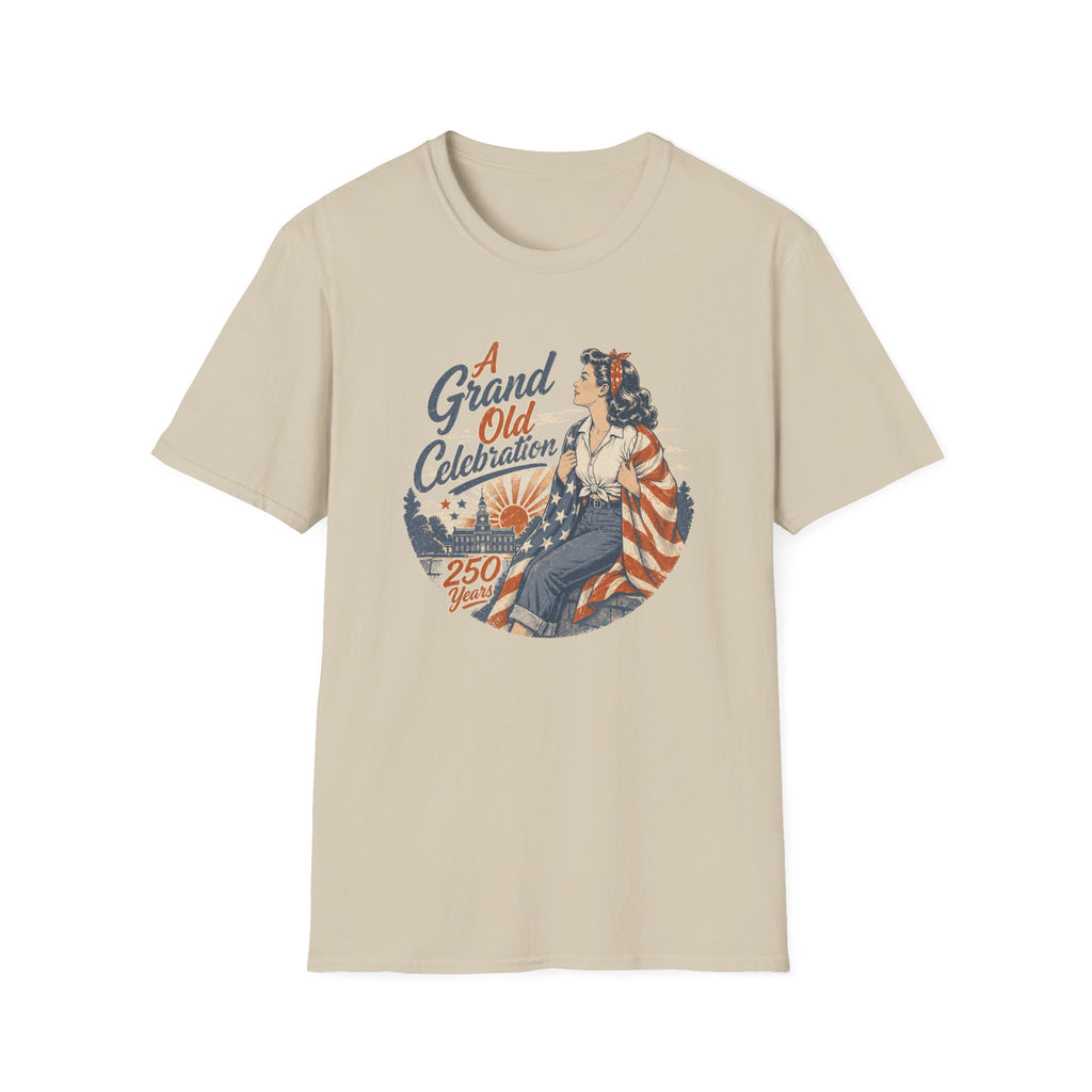 A Grand Old Celebration — Vintage Patriotic 250th Anniversary Tee
