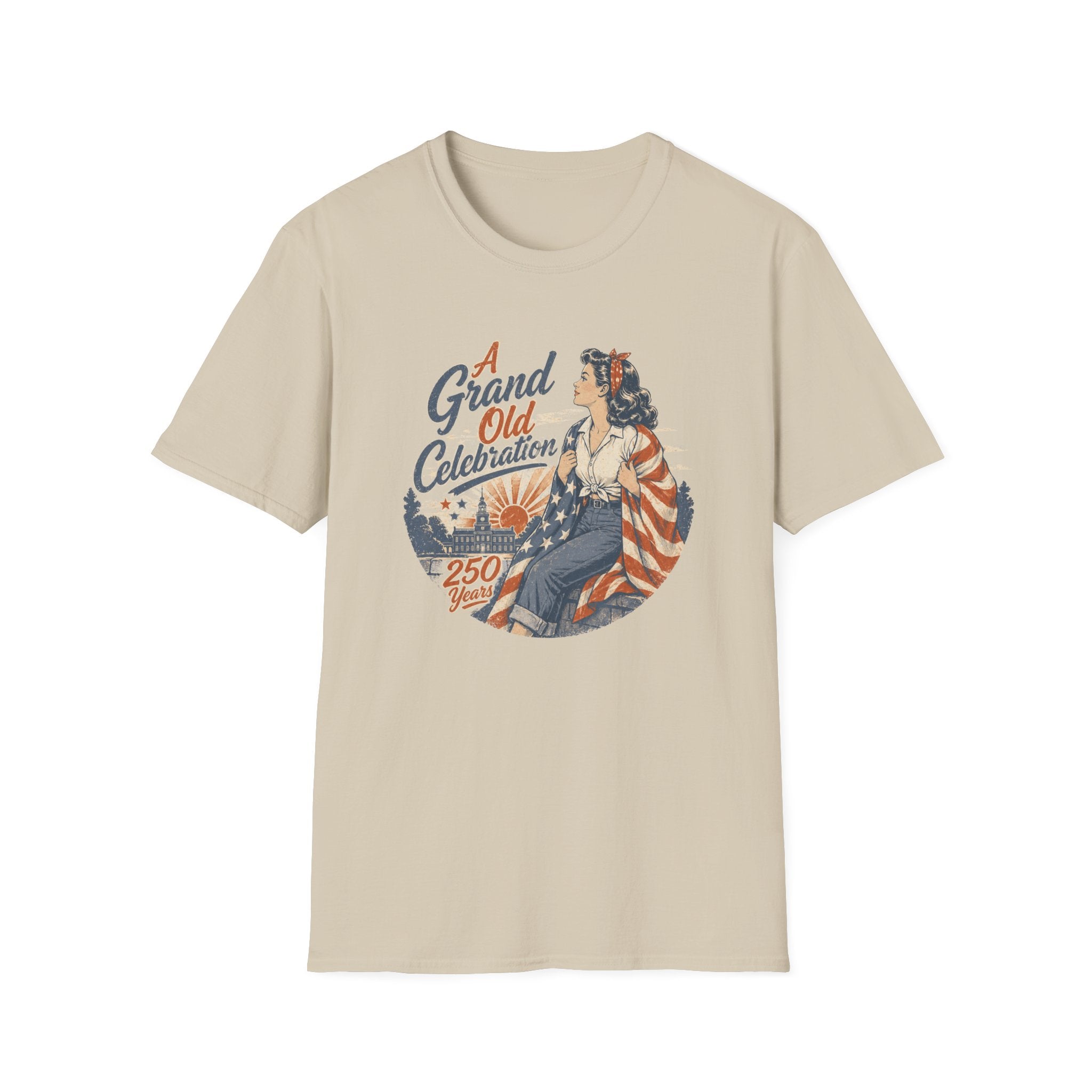 A Grand Old Celebration — Vintage Patriotic 250th Anniversary Tee