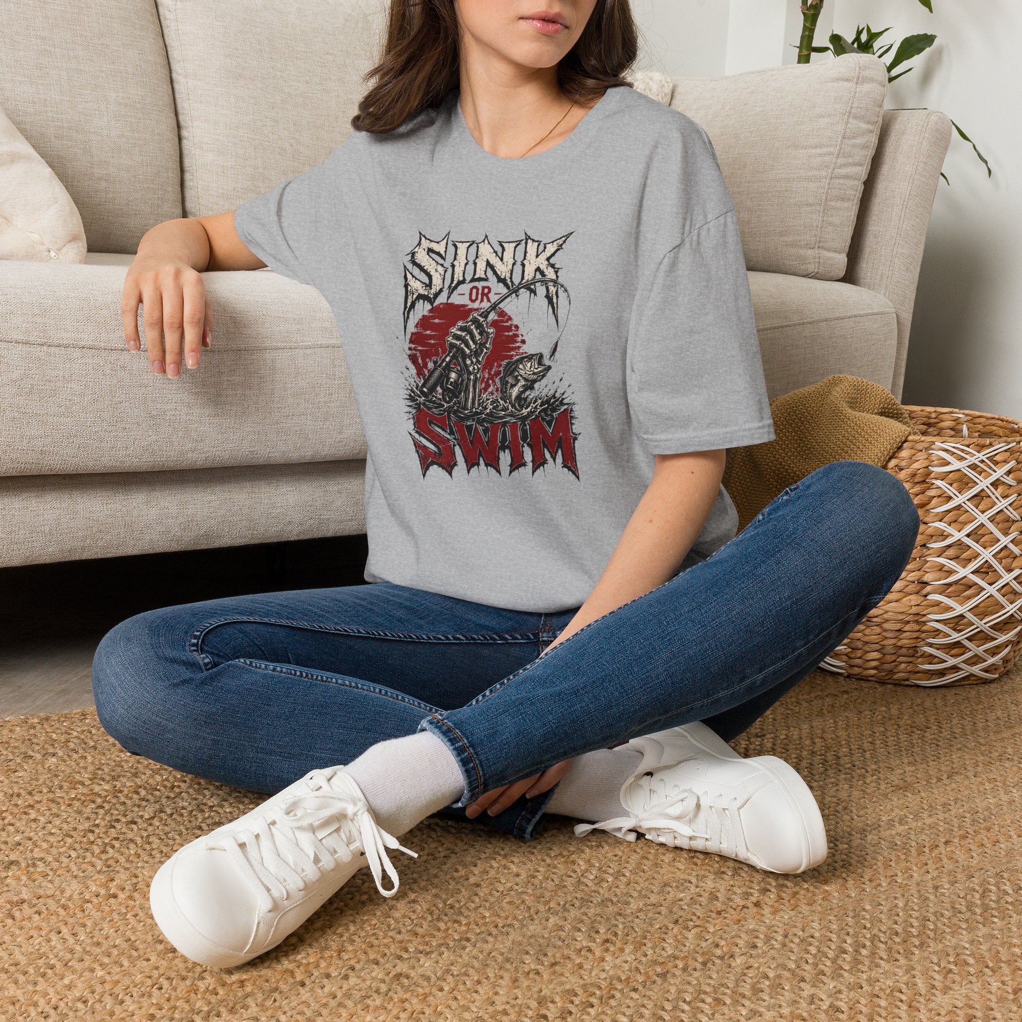 Sink or Swim — Vintage Skull & Anchor Surf Punk Tee