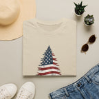 American Flag Pine Tree — "National Adventure" Patriotic Graphic Tee