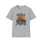 Wild & Muddy Off-Road T-Shirt — Vintage Sunset UTV ATV Tee for Outdoor Adventure Lovers
