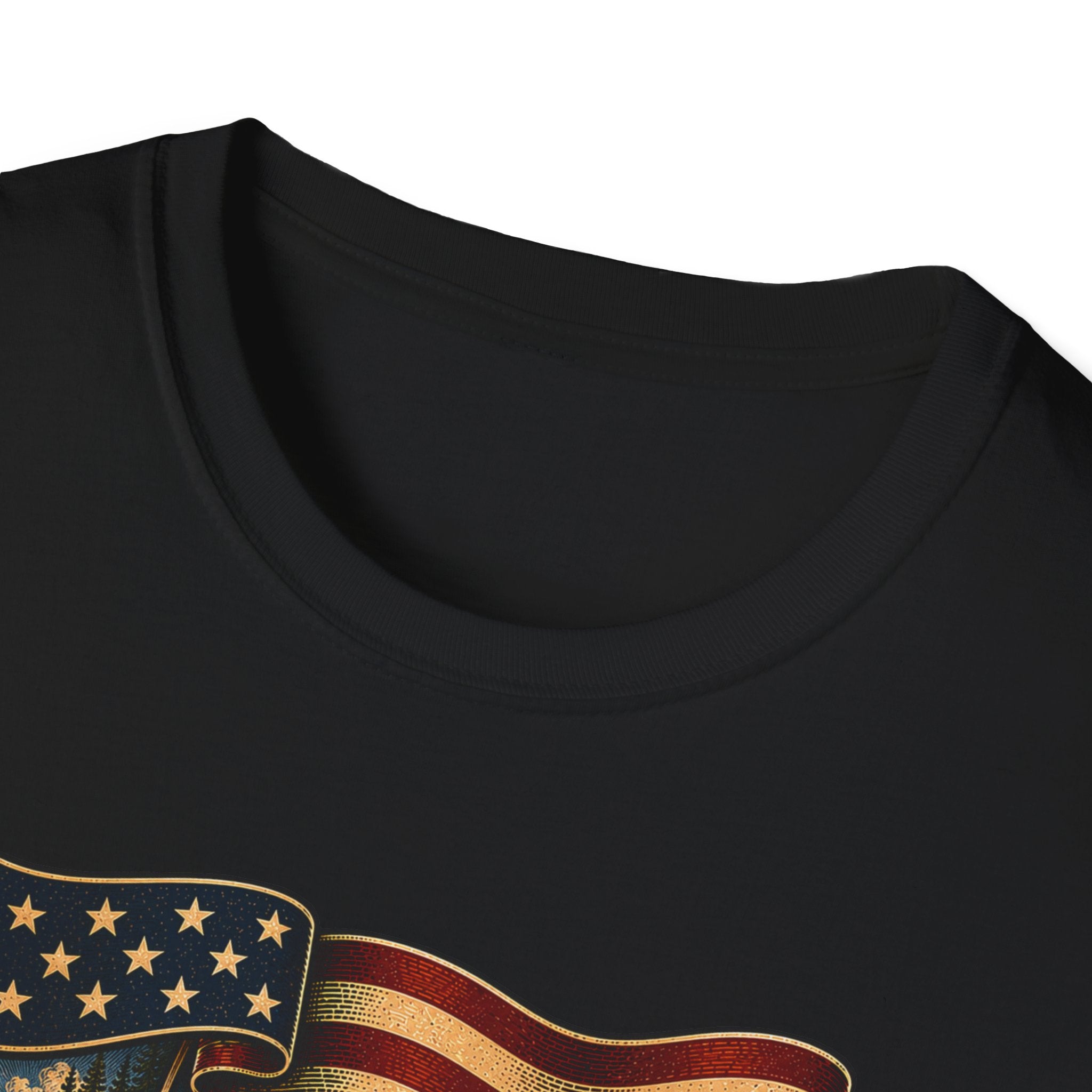 See the USA — Vintage American Flag Scenic Travel Tee