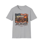 See The USA — Vintage American Flag Grand Canyon Travel Tee