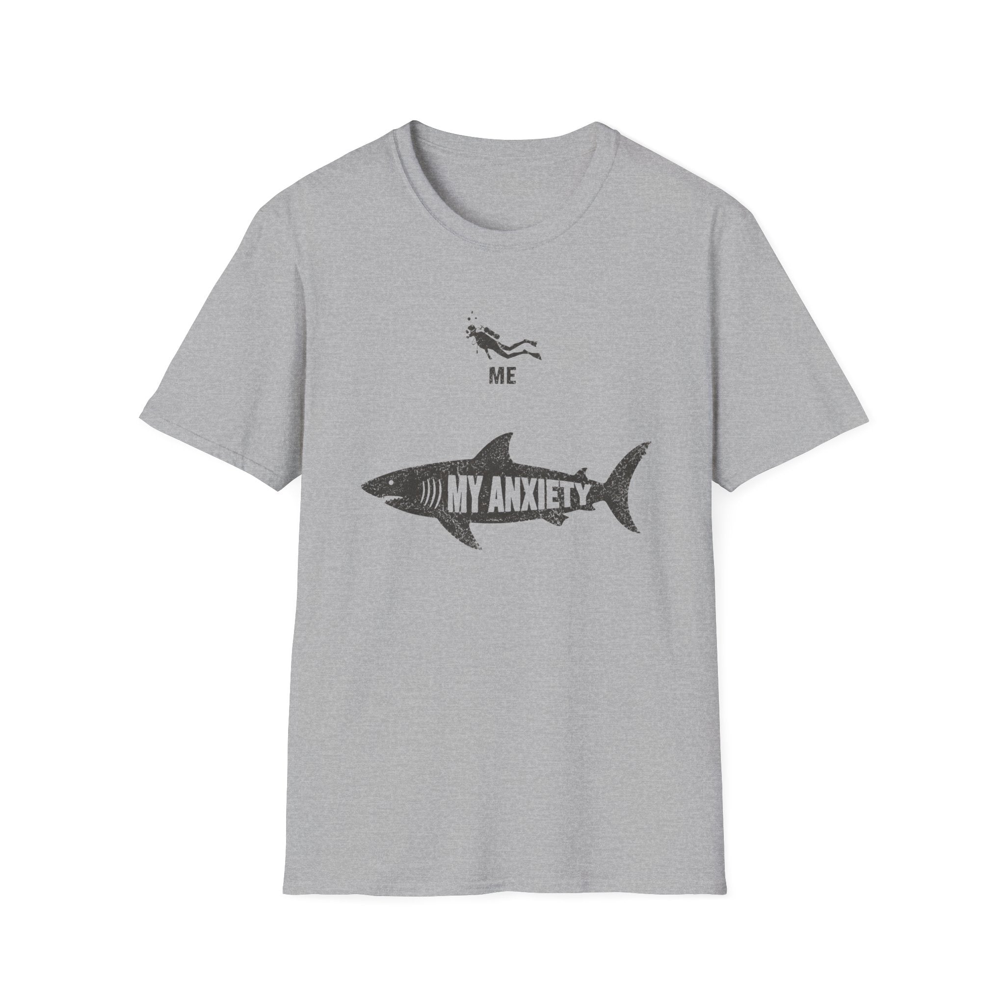'Me' Diver vs. My Anxiety Shark T-Shirt