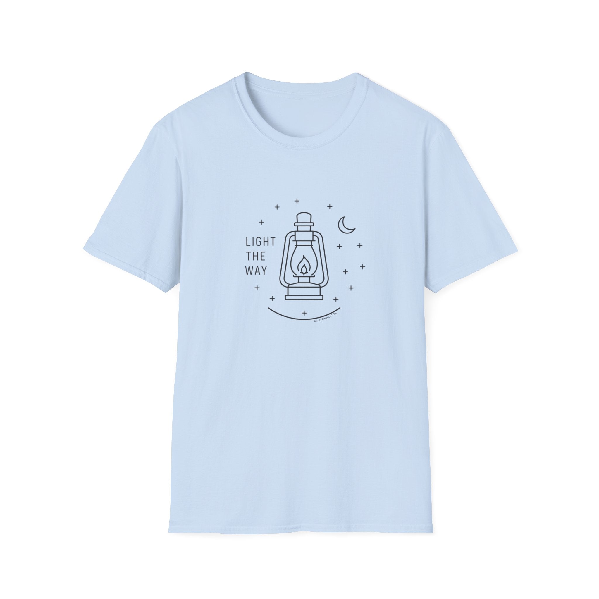 Lantern Graphic — “Light The Way” Minimal Tee