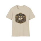 Vintage Jeep 250 Emblem — Quarter-Millennium Off-Road Anniversary Tee