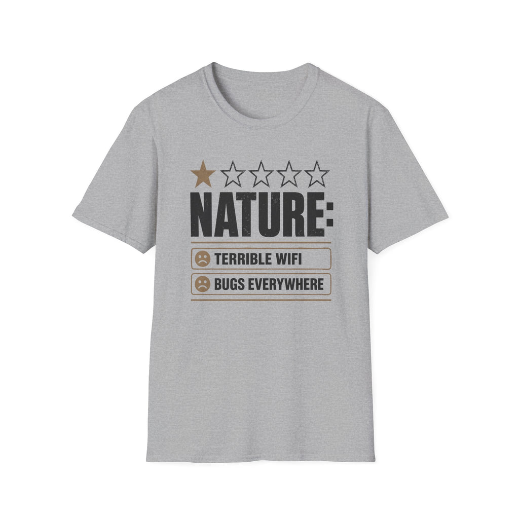 "Nature: 1-Star" Funny Camping T-Shirt