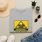 "Warning: I Do My Own Stunts (Unintentionally)" Vintage Warning Sign